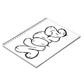 Nora Graffiti Art Name - Notitieboek (Linkerzijde)