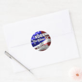 Nora voor President #2 Ronde Sticker (Envelop)