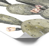 Norah - Boheemse Bramen Cactus Bruiloft Feest Poster (Hoek)