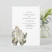 Norah - Bohemian Prickly Pear Cactus Desert Kaart (Staand voorkant)