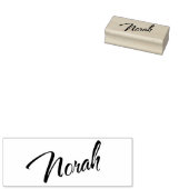 Norah cursive script font rubberstempel (Gestempeld)