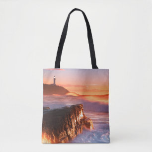 Norah Head Lighthouse Soldaten strand, Australi Tote Bag