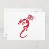 Norbert the Red Dragon Briefkaart (Voorkant / Achterkant)