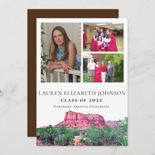 Nord de l'Arizona 3 Faire-part d'obtention d'un di (Devant / Derrière)