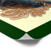 Norddeutscher Lloyd~S.S. Kaiser Wilhelm~Menu Hoesj Poster (Hoek)