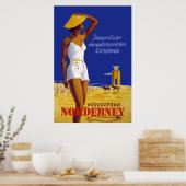 "Norderney" Duitse reisposter Poster (Keuken)