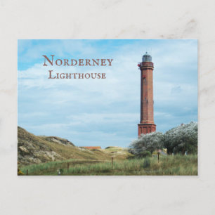 Norderney Lighthouse East Frisian Islands, Duitsla Briefkaart