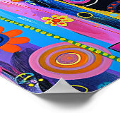 Nordic Abstract Geometrisch Poster (Steen) 12x18 (Hoek)