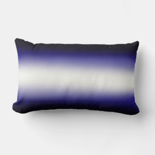 Nordic Blauw Zwart Blauw Wit Kussen