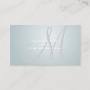 Nordic Blue Ice Monogram Visitekaartje