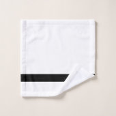 Nordic Blue Kale Green Détails Monogrammed (Gant de toilette)