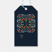 Nordic Christmas groeten Cadeaulabel (Voorkant)