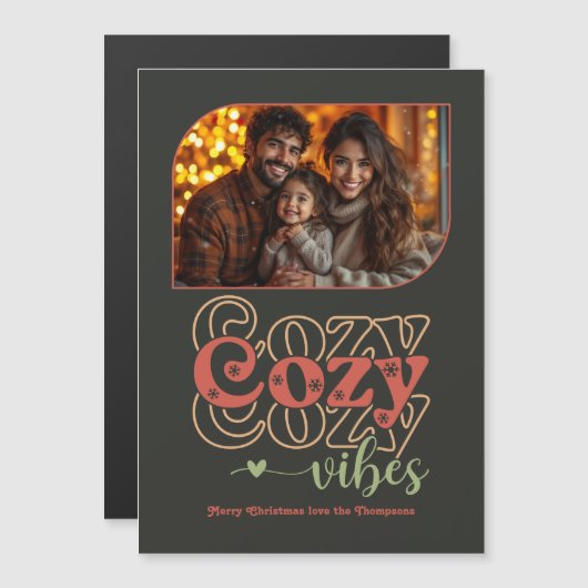 Nordic Ember Holiday Keepsake Christmas Photo (Voorkant / Achterkant)