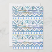 Nordic Fairisle and Deer Typography Holiday Moving Aankondiging (Achterkant)