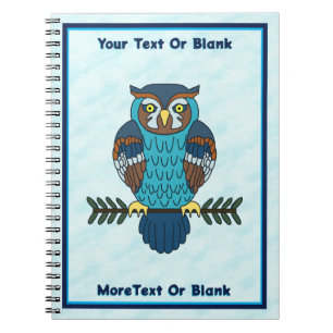 Nordic Folk Art Uil Notitieboek