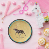 Nordic Folk Art Uil Papieren Bordje (Feest)