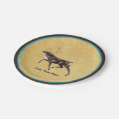 Nordic Folk Art Uil Papieren Bordje (Gekanteld)