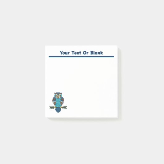 Nordic Folk Art Uil Post-it® Notes (Voorkant)
