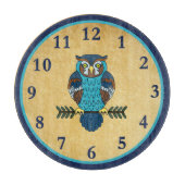 Nordic Folk Art Uil Snijplank (Voorkant)