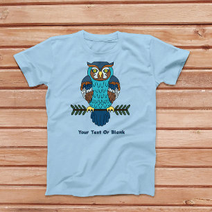 Nordic Folk Art Uil T-shirt