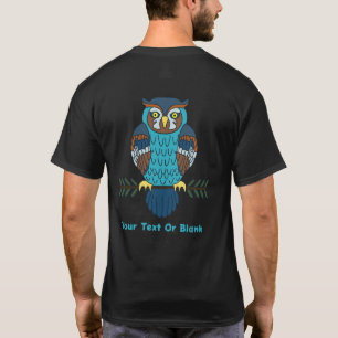 Nordic Folk Art Uil T-shirt