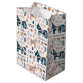 Nordic Folkart Horse Medium Cadeauzakje (Achterkant Gekanteld)