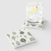 nordic forest stone Onderzetter (Zijkant)