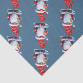 Nordic Gnome Holding A Candy Cane Cocktail Tissuepapier (Detail)