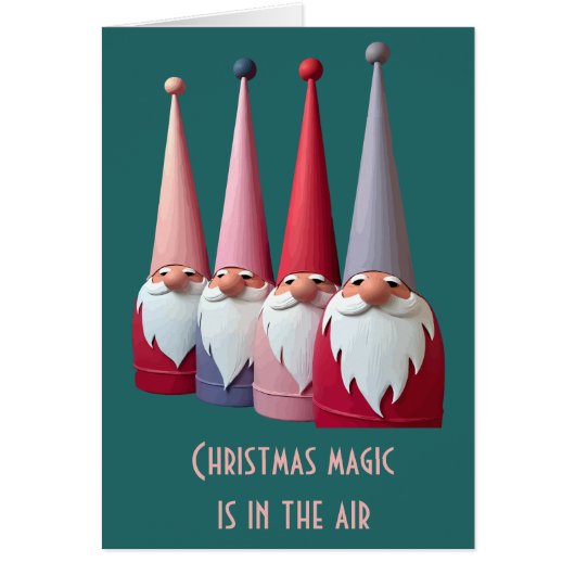 Nordic Gnomes Retro Modern Christmas Kitsch Cut (Devant)