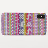 Nordic Kerstkleurful Winter Knits Pattern Case-Mate iPhone Case (Achterkant (horizontaal))