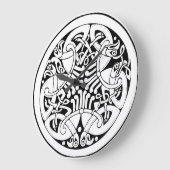 Nordic Knotwork – Viking Mythology Art Grote Klok (Hoek)