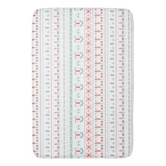 Nordic Light Winter Pattern Badmat (Voorkant Verticaal)