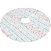 Nordic Light Winter Pattern Kerstboom Rok (Gekanteld)