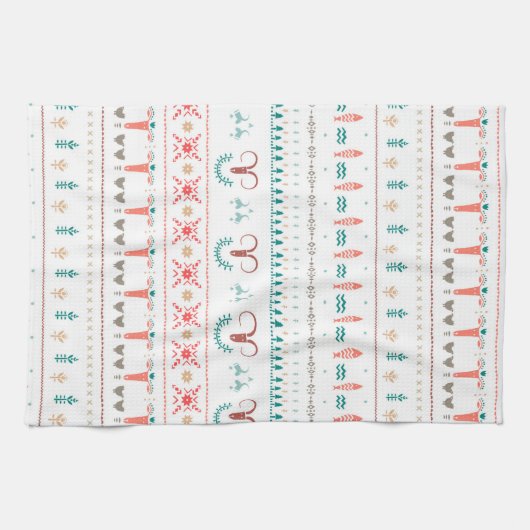 Nordic Light Winter Pattern Theedoek (Horizontaal)