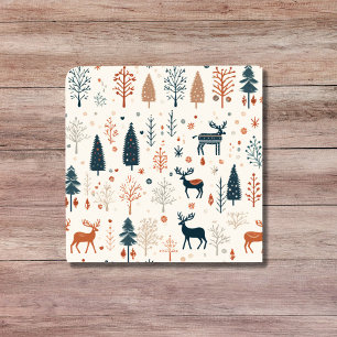 Nordic Minimalist Reindeer Beige Scandinavisch Tegeltje