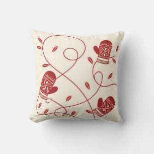 nordic mitten pattern cushion kussen