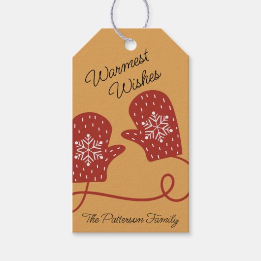 Nordic Mittens Gift Label Cadeaulabel (Voorkant)