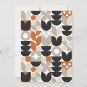 Nordic Mod Reindeer Fête Invitation (Dos)