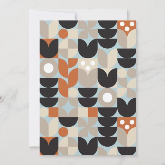 Nordic Mod Reindeer Fête Invitation (Dos)