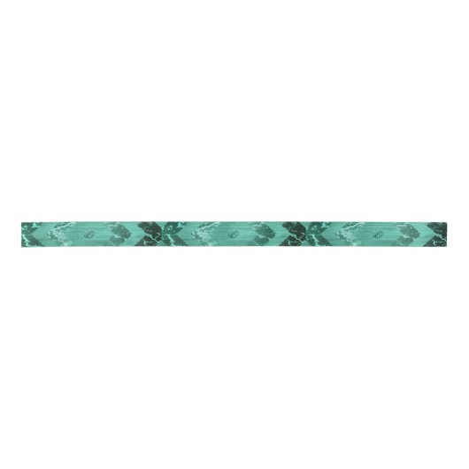 Nordic Molten Jade | Abstract geometrisch groen Lint (Voorkant)