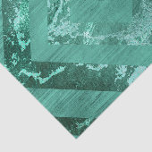 Nordic Molten Jade | Abstract geometrisch groen Tissuepapier (Detail)