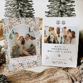 Nordic Photo Christmas Kaart Boho Scandi Holiday