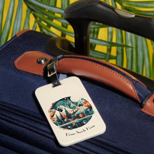 Nordic Pines & Peaks, op maat Bagagelabel (Voorkant Insitu 1)