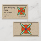 Nordic Protection from Witchcraft or Witch's Knot Visitekaartje (Voorkant / Achterkant)