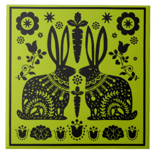 Nordic Rabbit Theme Home Decor Tegeltje