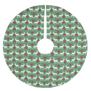 Nordic Reindeer & Hearts Pattern Kerstboom Rok