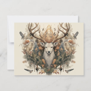 Nordic Retro Pagan Artistic Briefkaart