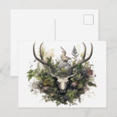 Nordic Retro Pagan Artistic Holiday Kaart (Voorkant / Achterkant)