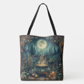 Nordic Samhain Canvas tassen - Witch's Cauldron De (Achterkant)