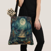 Nordic Samhain Canvas tassen - Witch's Cauldron De (Dichtbij)